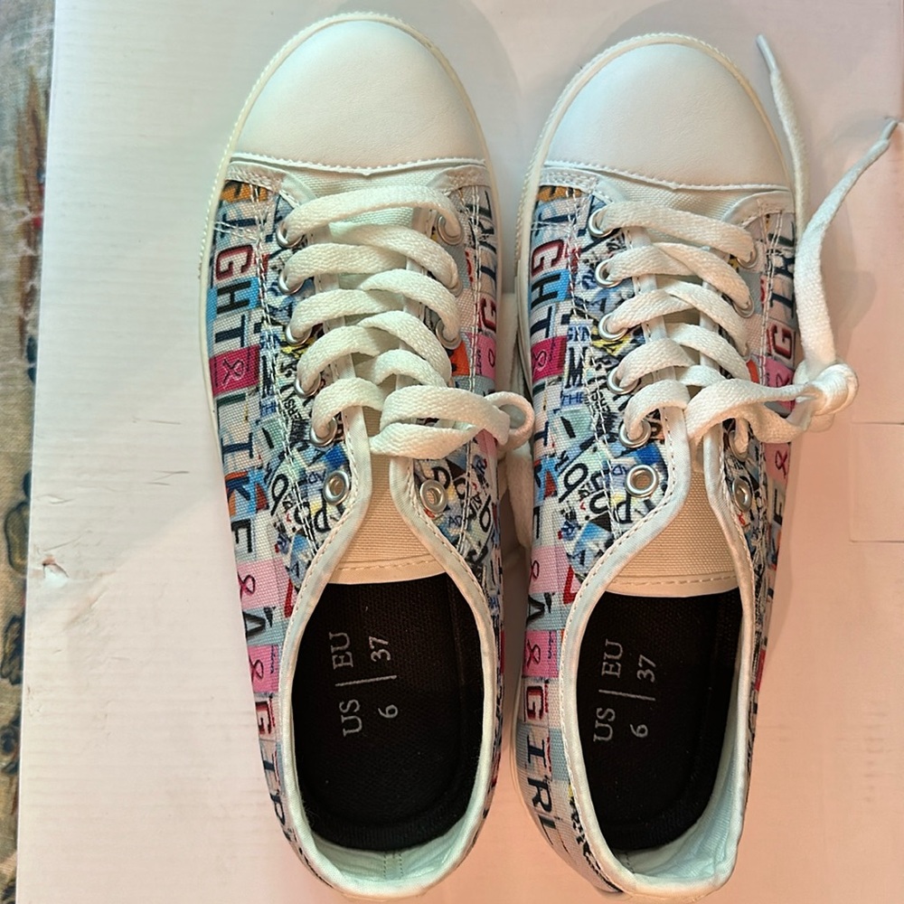 Tennis Shoes for Breast Cancer Awareness